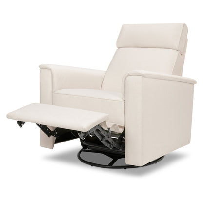 M17183PCMEW,Willa Deluxe Power Glider Recliner w/Heat&Massage in Performance Cream Eco-Weave