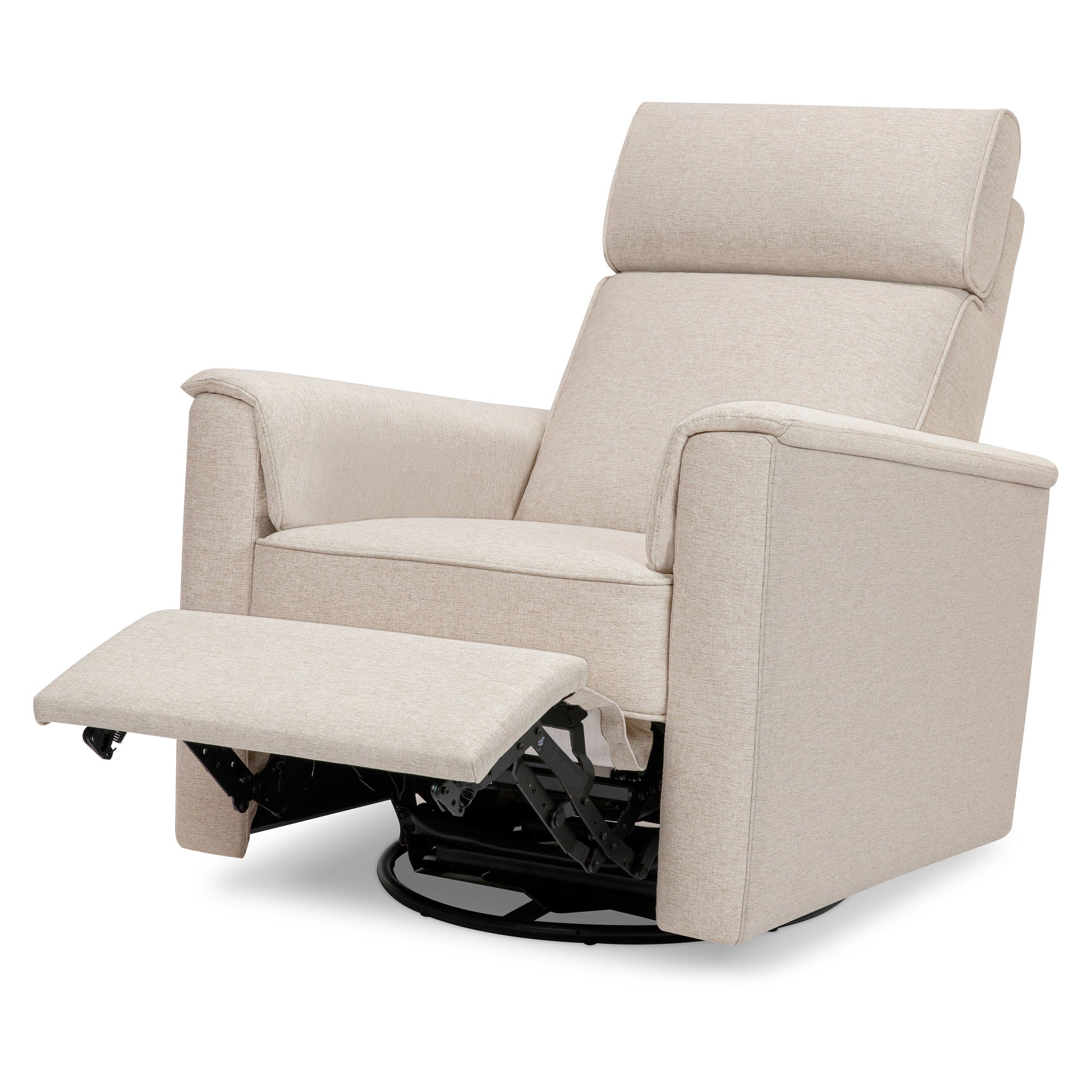M17182PBEW,Willa Pro Power Glider Recliner w/ Power Lumbar in Performance Beach Eco-Weave