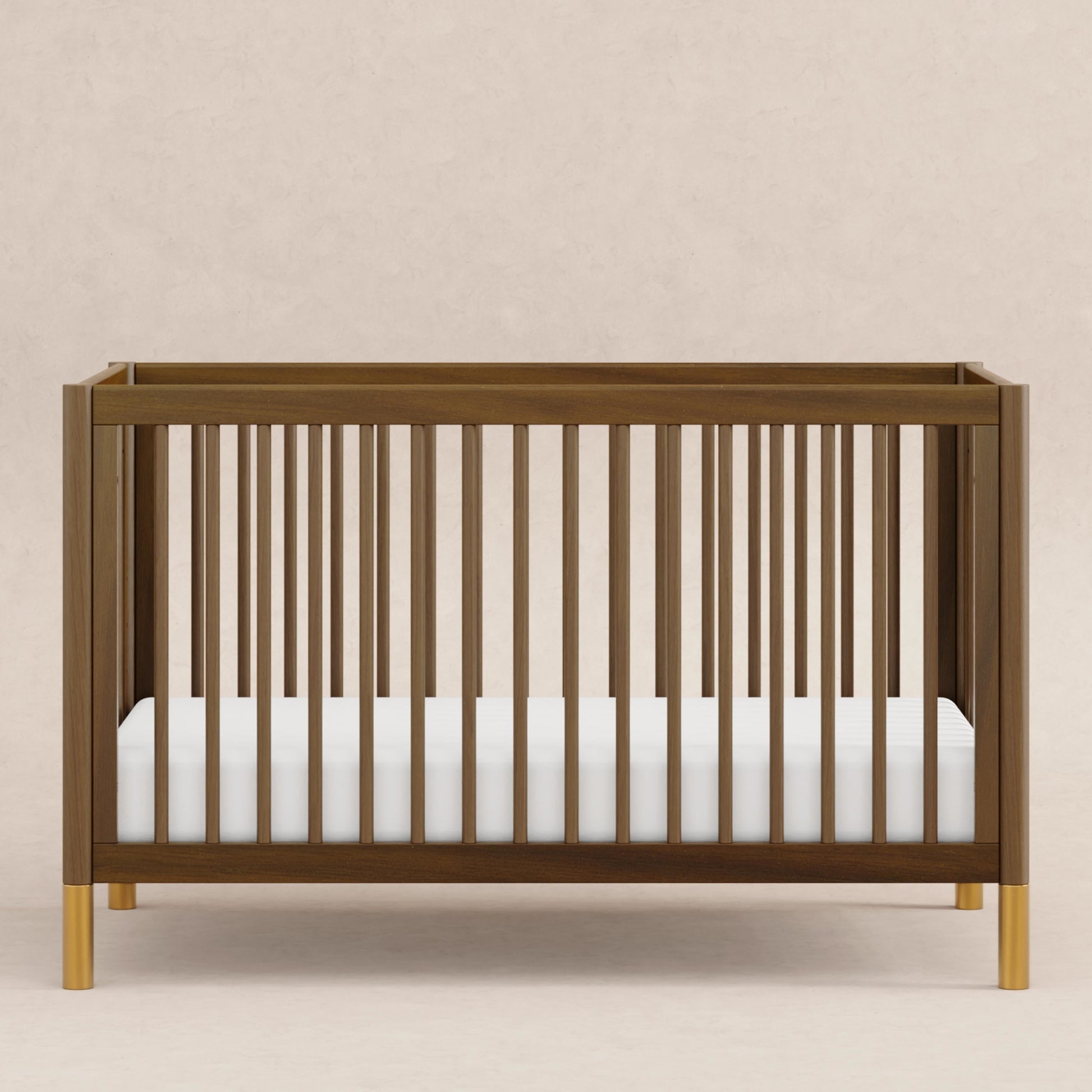 M12901NLGLD,Gelato 4-in-1 Convertible Crib w/Toddler Conversion Kit in Natural Walnut Gold Ft