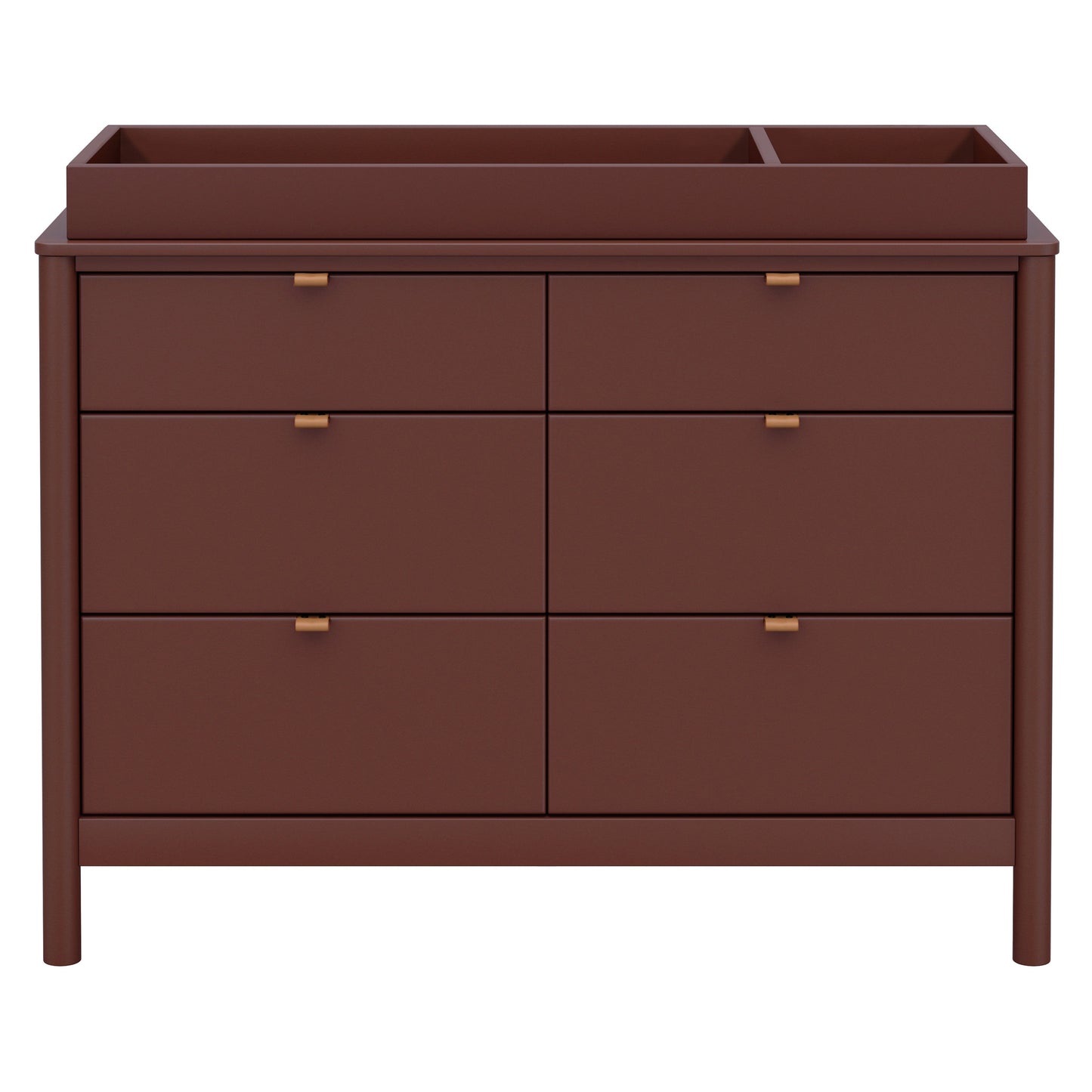 M25616CR,Bondi 6-Drawer Assembled Dresser in Crimson