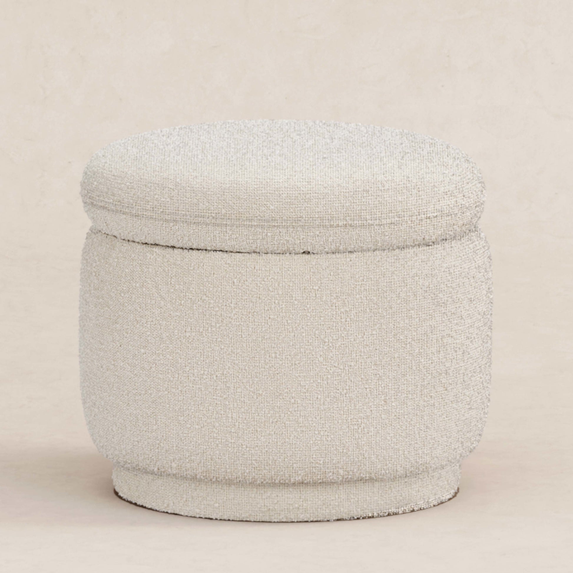 M22985WB,Enoki Storage Ottoman in Ivory Boucle
