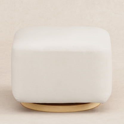 M26385PCMEWLB,Kiwi Gliding Ottoman in Performance Cream Eco-Weave w/ Light Wood Base