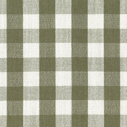 M21787GGH,Crawford Pillowback Comfort Swivel Glider in Moss Green Gingham