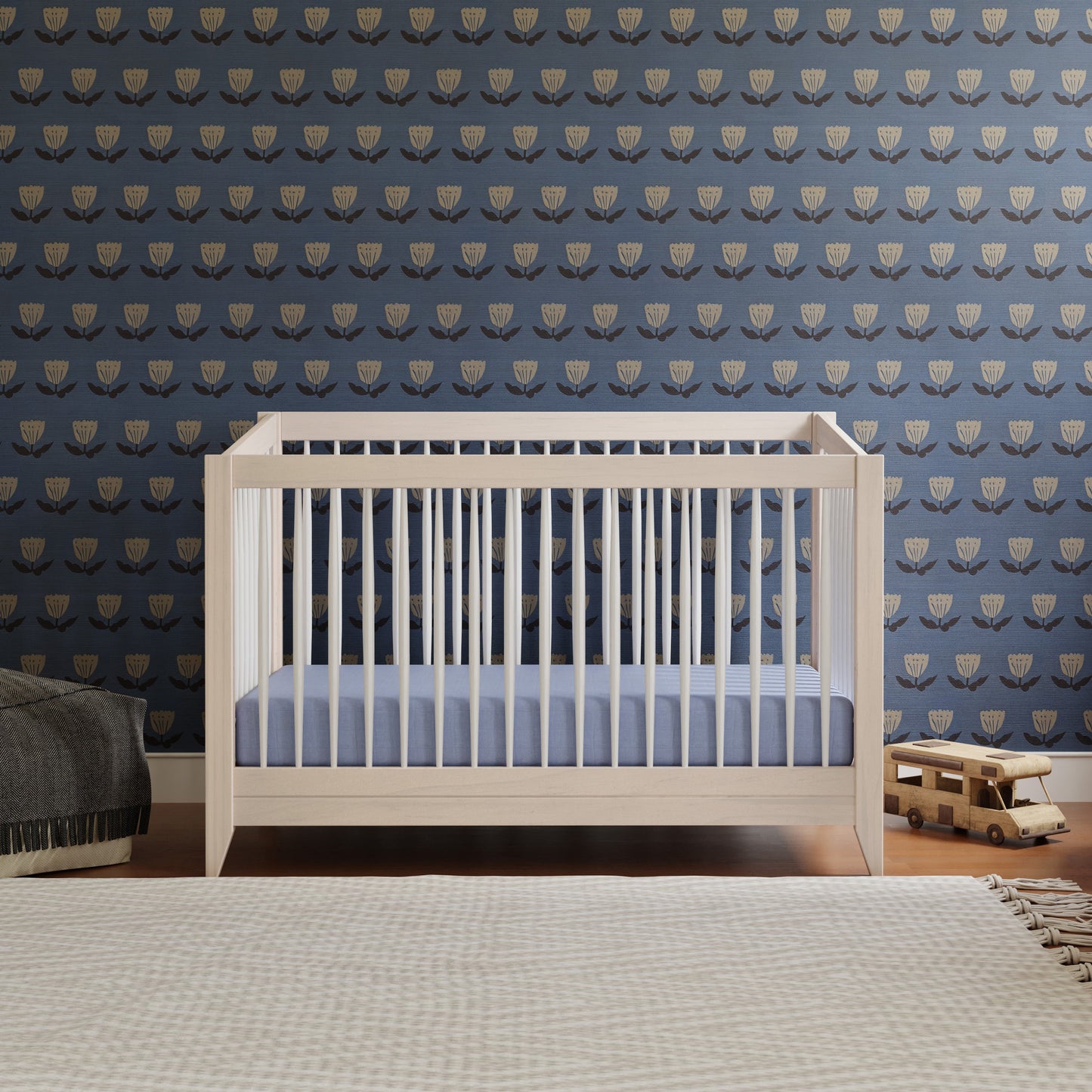 M10301NXW,Sprout 4-in-1 Convertible Crib w/Toddler Bed Conversion Kit in W Natural/White