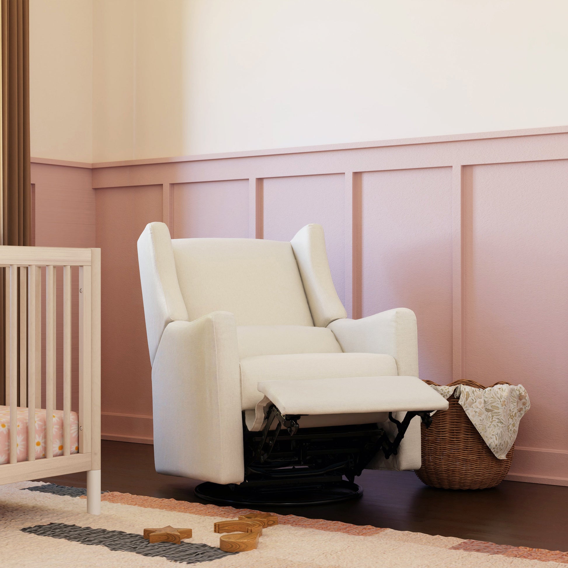 M11288PCMEW,Kiwi Glider Recliner w/ Electronic Control and USB in Performance Cream Eco-Weave