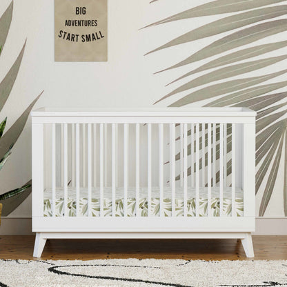 M5801W,Scoot 3-in-1 Convertible Crib w/Toddler Bed Conversion Kit in White