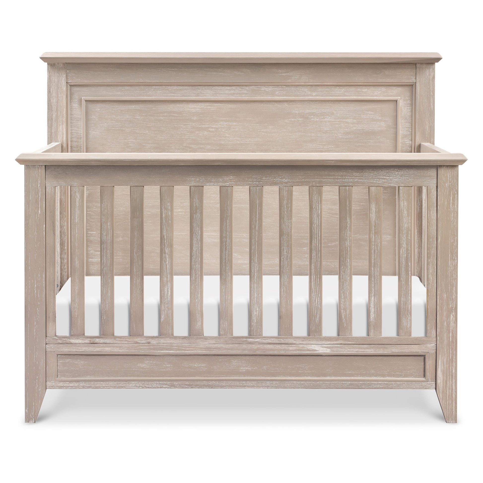 M24401SDB,Beckett Rustic 4-in-1 Convertible Flat Top Crib in Sandbar