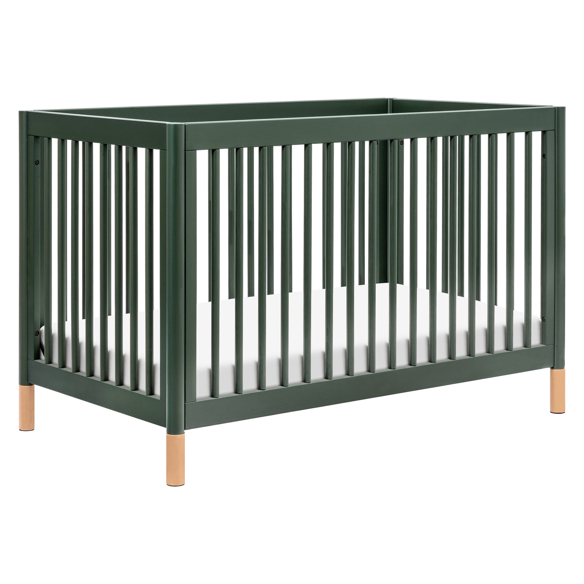M12901FRGRBE,Gelato 4-in-1 Convertible Crib w/Toddler Bed Kit in Forest Green/Blonde Feet