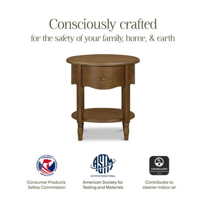 M7160NL,Liberty Assembled Nightstand in Natural Walnut