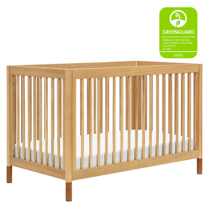 M12901HYVTL,Gelato 4-in-1 Convertible Crib w/Toddler Bed Kit in Honey/Vegan Tan Leather Feet