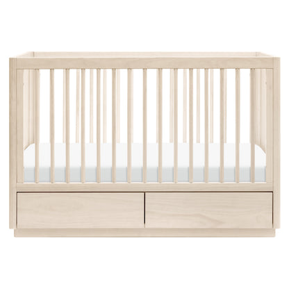 M21601NX,Bento 3-in-1 Convertible Storage Crib w/Toddler Bed Conversion Kit in Washed Natural