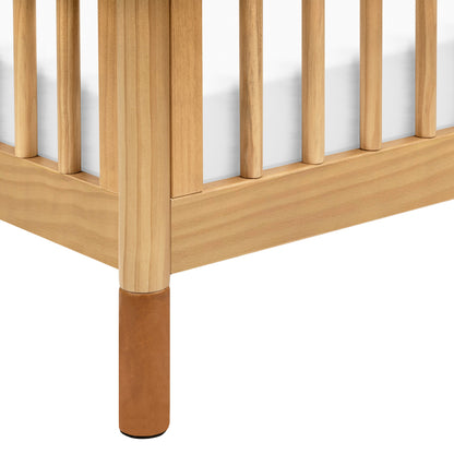 M12901HYVTL,Gelato 4-in-1 Convertible Crib w/Toddler Bed Kit in Honey/Vegan Tan Leather Feet
