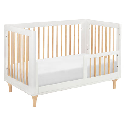 M9001WN,Lolly 3-in-1 Convertible Crib w/Toddler Bed Conversion Kit in White/Natural