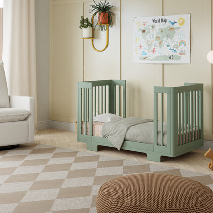 M23401LS,Yuzu 8-in-1 Convertible Crib w/All-Stages Conversion Kits in Light Sage