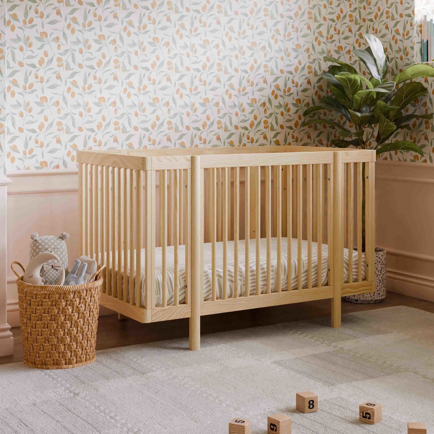 M29880BD,Pogo 8-in-1 Convertible Crib w/All-Stages Conversion Kits in Blonde