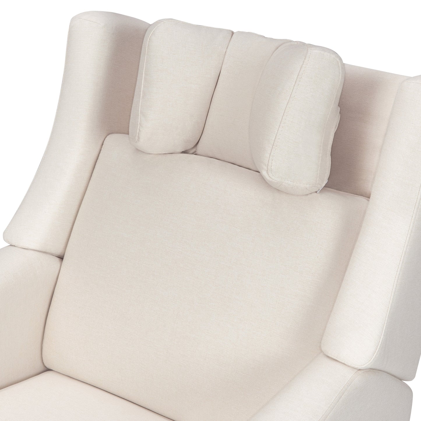 M11283PCMEW,Kiwi Deluxe Power Glider Recliner w/Heat&Massage in Performance Cream Eco-Weave