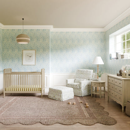 M21787TTFT,Crawford Pillowback Comfort Swivel Glider in Strawberry Thief in Fig & Thyme