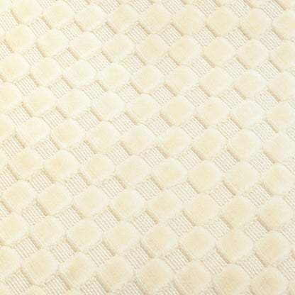 M5887IVCL,Madison Swivel Glider in Ivory Velvet Checker w/ Light Wood Base
