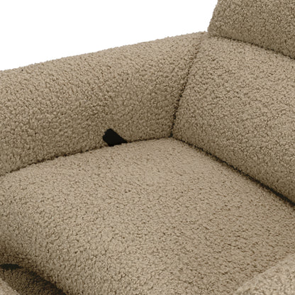 M30087LT,Rainbow Recliner and Swivel Glider in Latte Teddy Loop