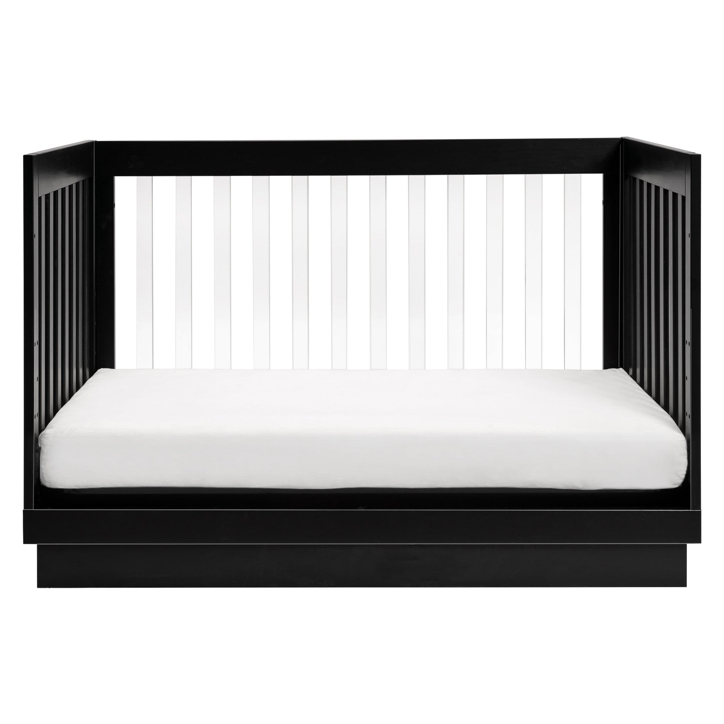 M8601KB,Harlow 3-in-1 Convertible Crib w/Toddler Bed Conversion Kit in Black/Acrylic