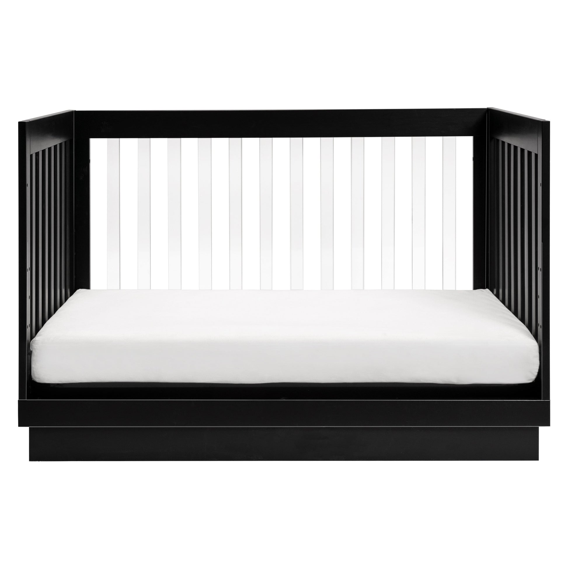 M8601KB,Harlow 3-in-1 Convertible Crib w/Toddler Bed Conversion Kit in Black/Acrylic