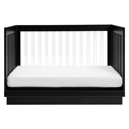 M8601KB,Harlow 3-in-1 Convertible Crib w/Toddler Bed Conversion Kit in Black/Acrylic