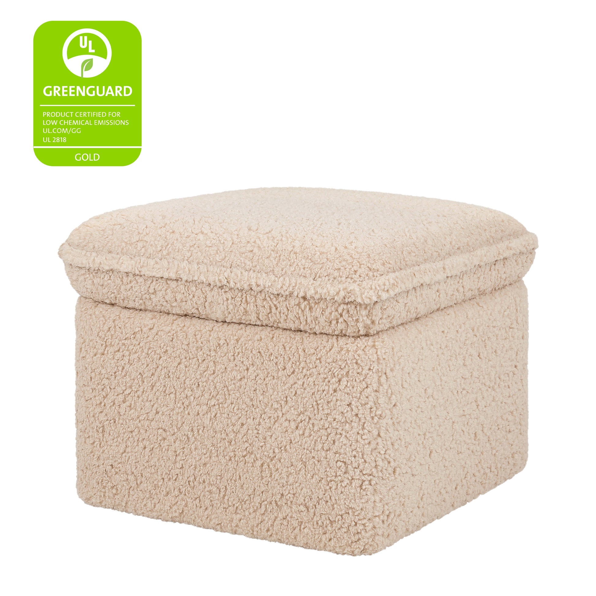 M20985CSG,Cali Storage Ottoman in Chai Shearling