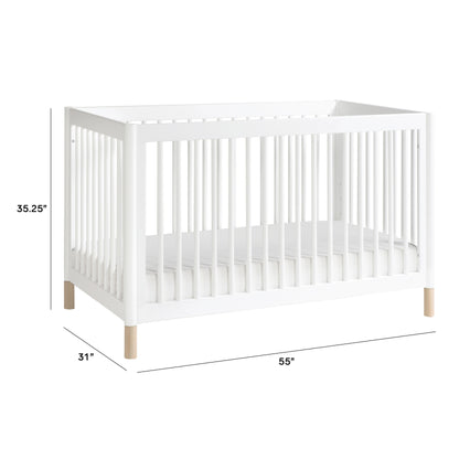 M12901WNX,Gelato 4-in-1 Convertible Crib w/Toddler Conversion Kit in White  NX Feet
