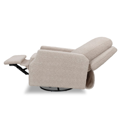 M22287EGS,Crewe Recliner and Swivel Glider in Earl Grey Shearling