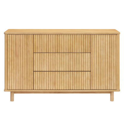 M29816HY,Pogo Tambour Assembled Dresser in Honey