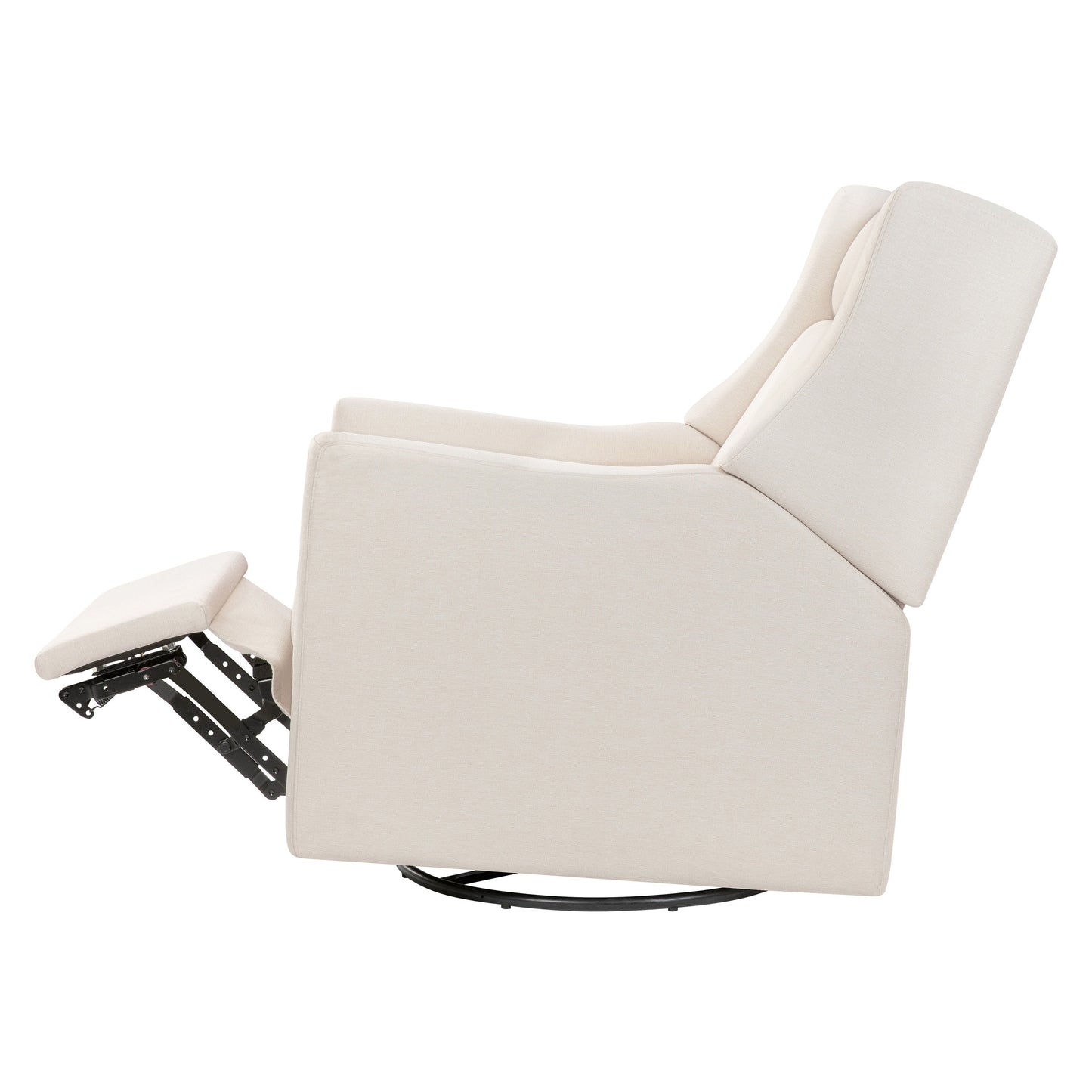 M11283PCMEW,Kiwi Deluxe Power Glider Recliner w/Heat&Massage in Performance Cream Eco-Weave