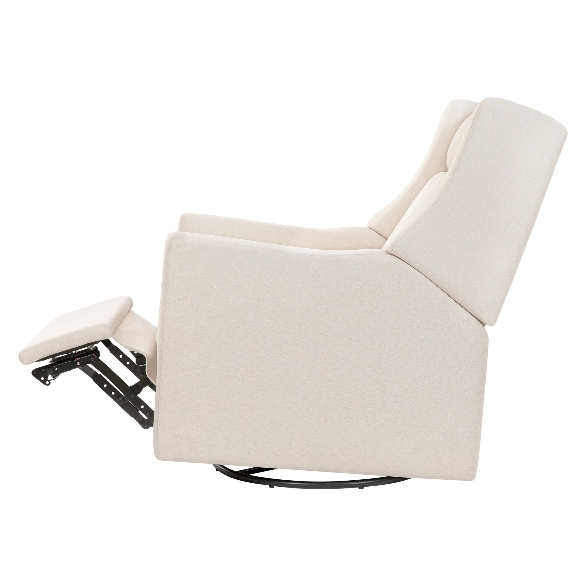 M11283PCMEW,Kiwi Deluxe Power Glider Recliner w/Heat&Massage in Performance Cream Eco-Weave