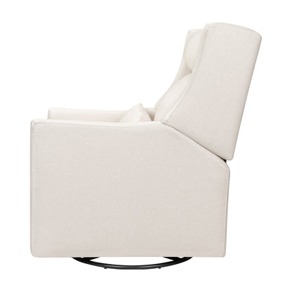 M11286PCMEW,Kiwi Plus Power Glider Recliner w/ Power Headrest in Performance Cream Eco-Weave