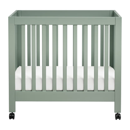 M6698LS,Origami Mini Crib in Light Sage