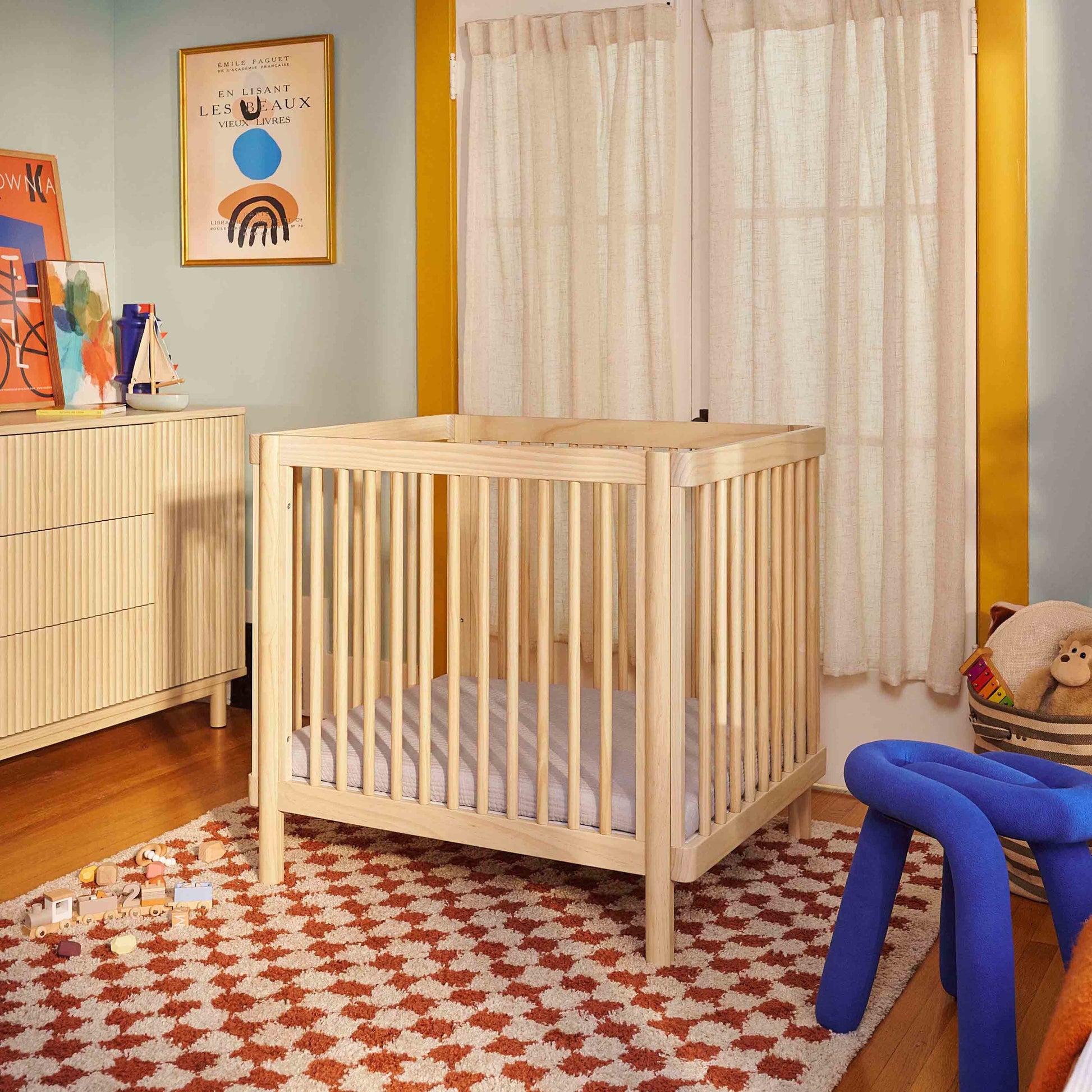 M29880BD,Pogo 8-in-1 Convertible Crib w/All-Stages Conversion Kits in Blonde