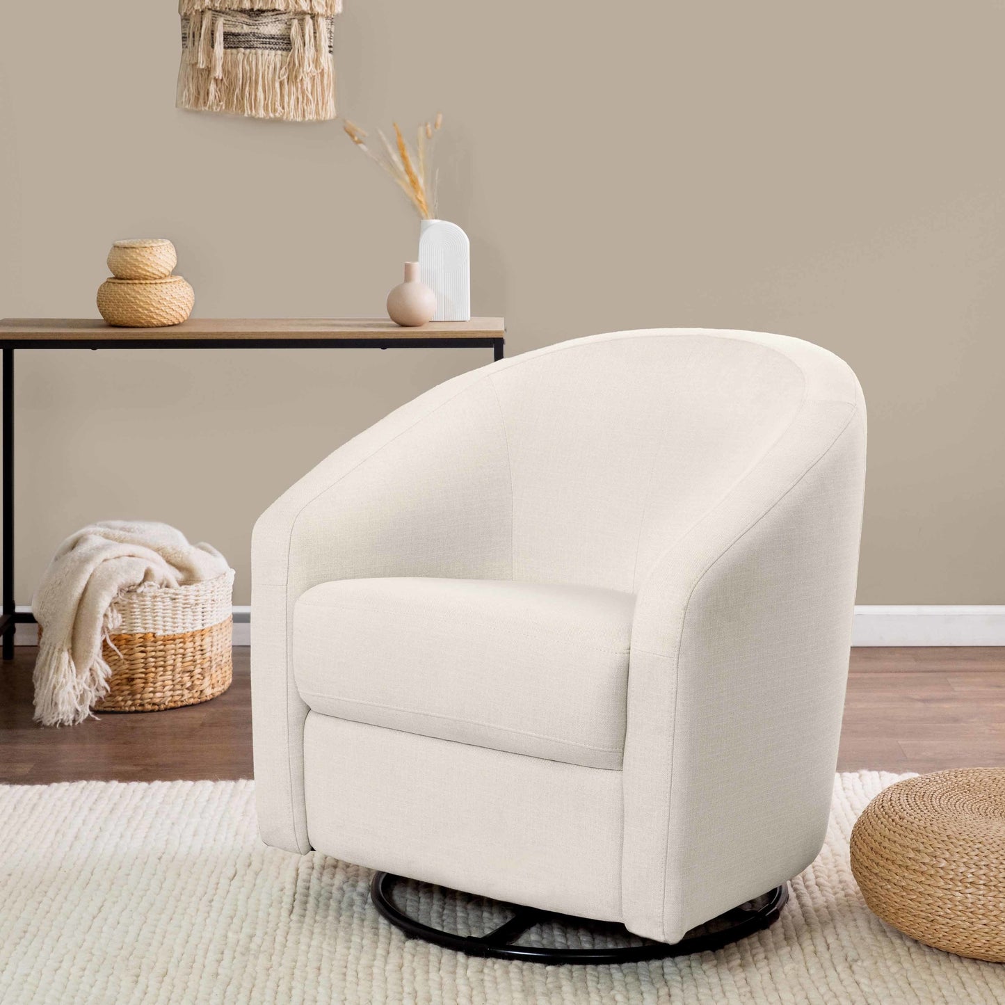 M5887PNET,Madison Swivel Glider in Performance Natural Eco-Twill