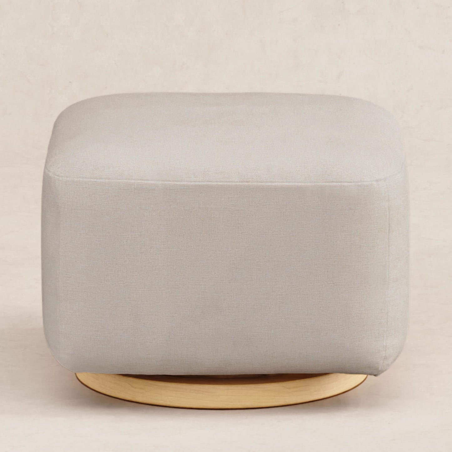 M26385PBEWLB,Kiwi Gliding Ottoman in Performance Beach Eco-Weave w/ Light Wood Base