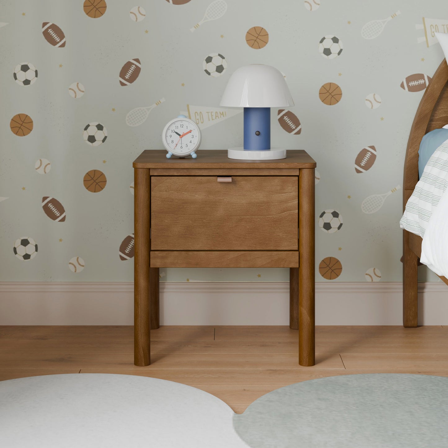 M25960NL,Bondi Nightstand  Assembled in Natural Walnut