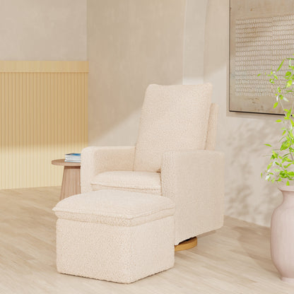M20985CSG,Cali Storage Ottoman in Chai Shearling