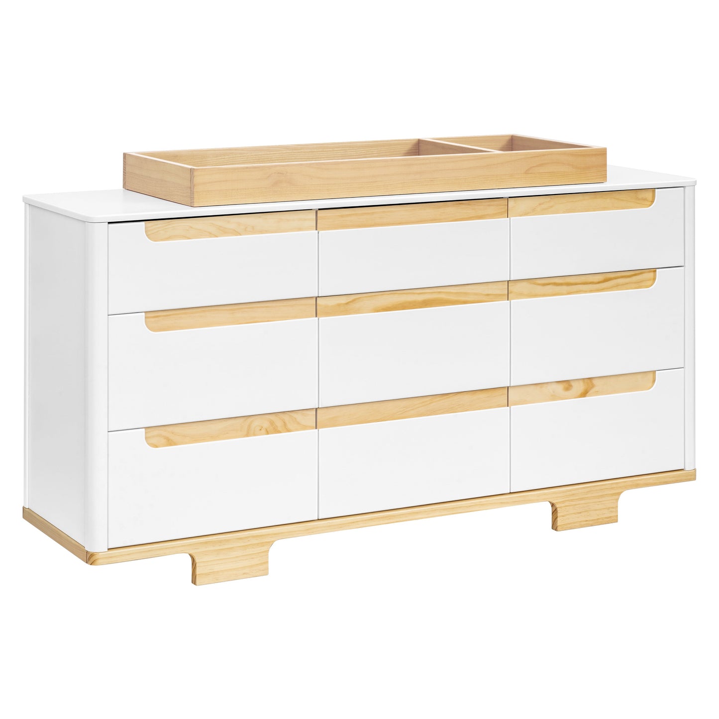 M23428WN,Yuzu 9-Drawer Dresser  Assembled in White/Natural