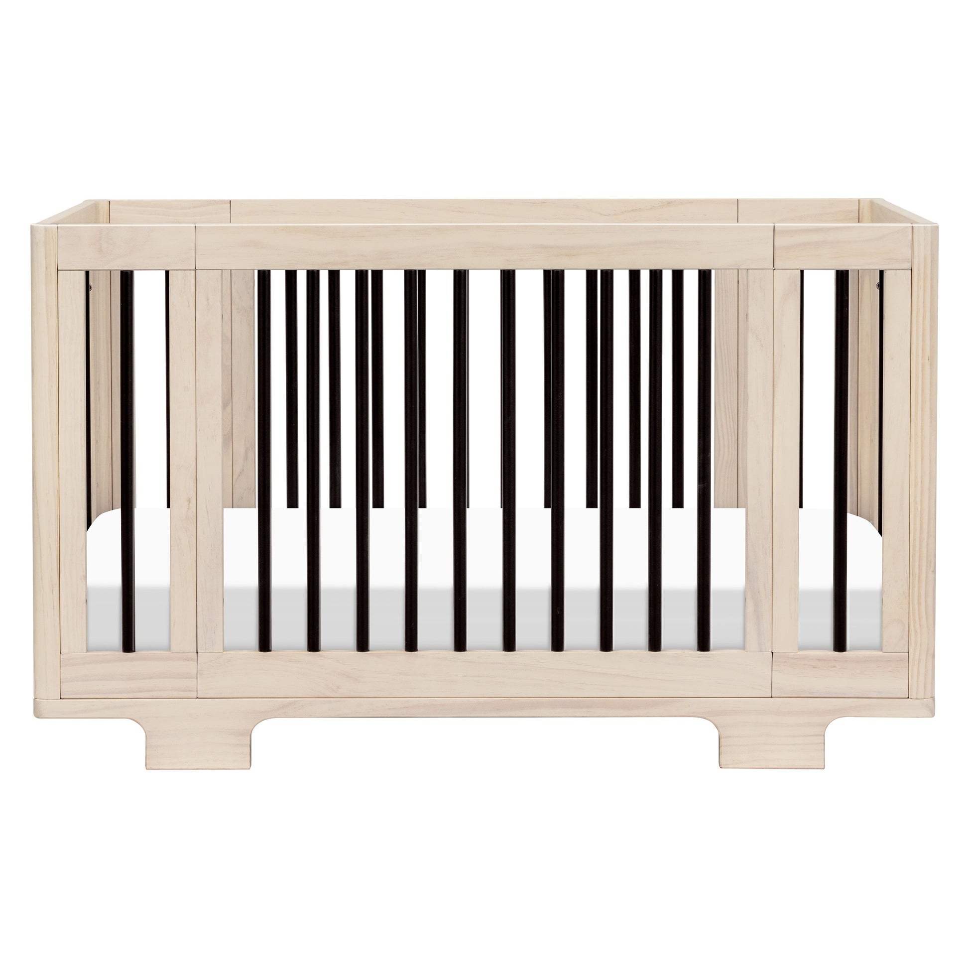 M23401NXB,Yuzu 8-in-1 Convertible Crib w/All-Stages Conversion in Washed Natural/Black