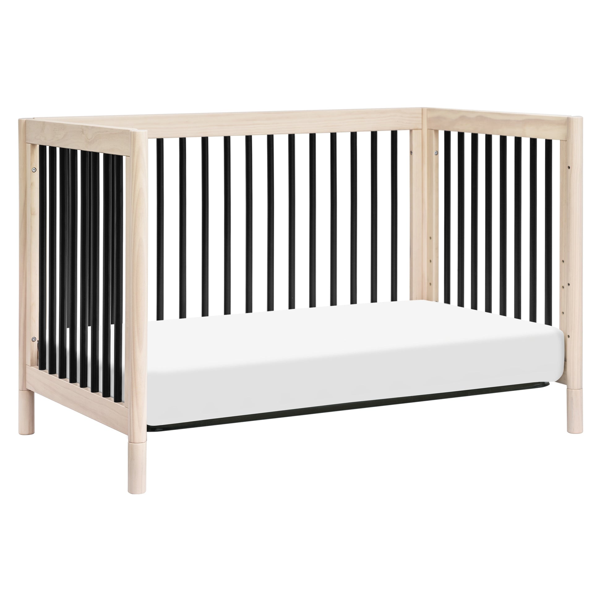 M12901NXB,Gelato 4-in-1 Convertible Crib w/Toddler Conversion Kit in Washed Natural/Black