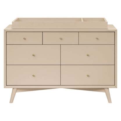 M15916TPE,Palma 7-Drawer Double Dresser  Assembled in Taupe