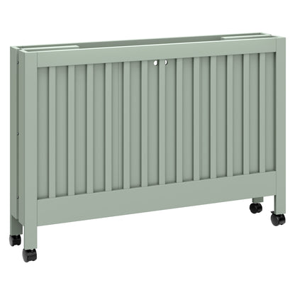 M6601LS,Maki Full Size Folding Crib w/ Toddler Bed Conversion Kit in Light Sage