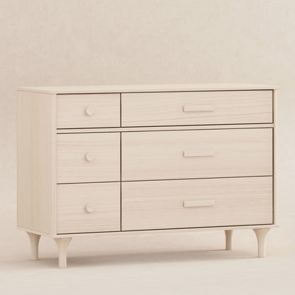 M9016NX,Lolly 6-Drawer Double Dresser  Assembled in Washed Natural