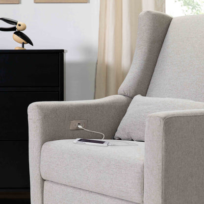 M11288PGEW,Kiwi Glider Recliner w/ Electronic Control and USB in Performance Grey Eco-Weave