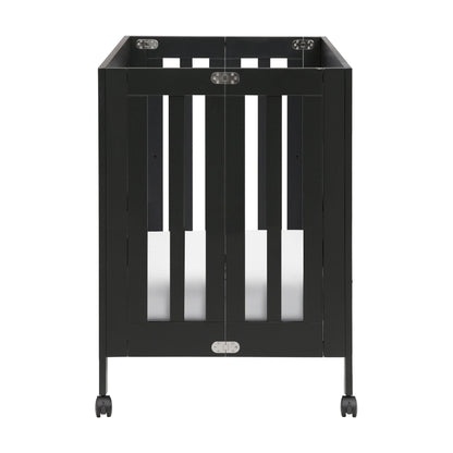 M6698B,Origami Mini Crib in Black Finish