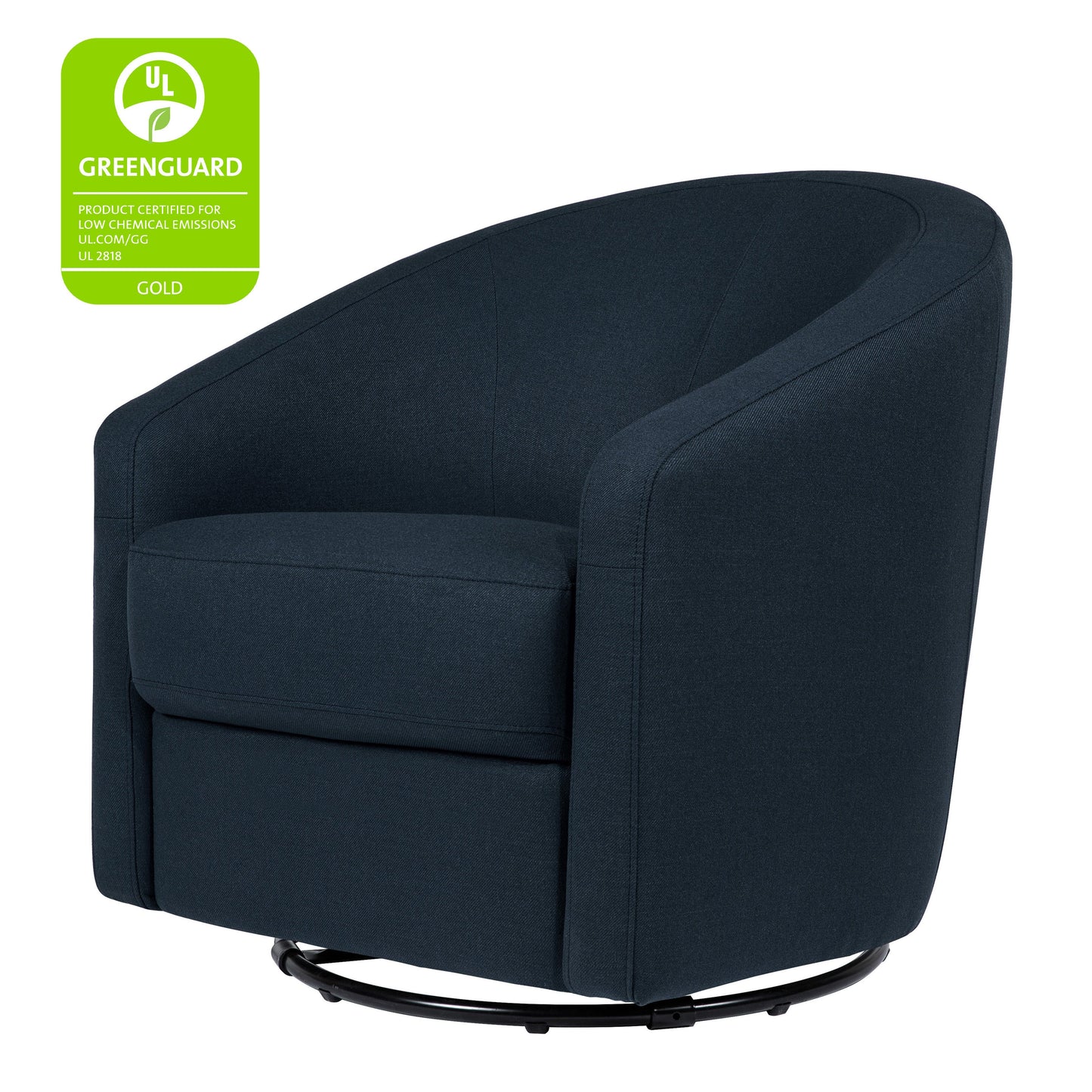 M5887PVET,Madison Swivel Glider in Performance Navy Eco-Twill