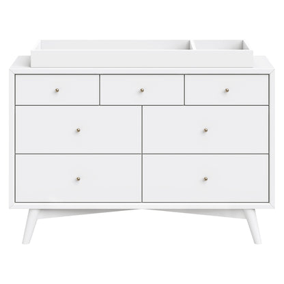 M15916W,Palma 7-Drawer Double Dresser  Assembled in White