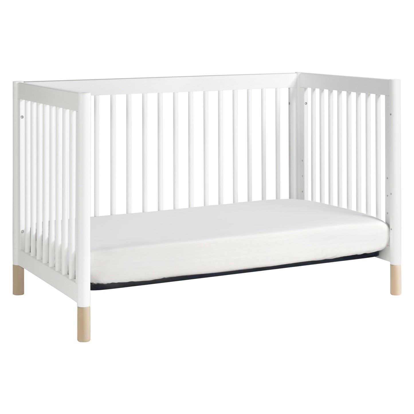 M12901WNX,Gelato 4-in-1 Convertible Crib w/Toddler Conversion Kit in White  NX Feet